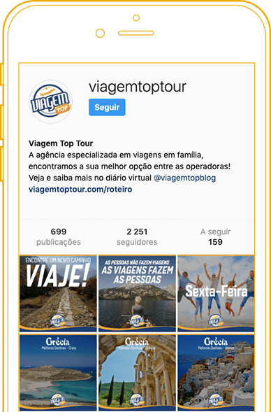 Viagem Top Tour Instagram